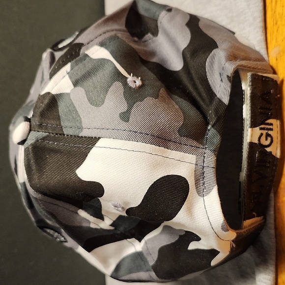 City Hunter West Virginia Black and Grey Camo Velcroback Hat - Picture 4 of 8